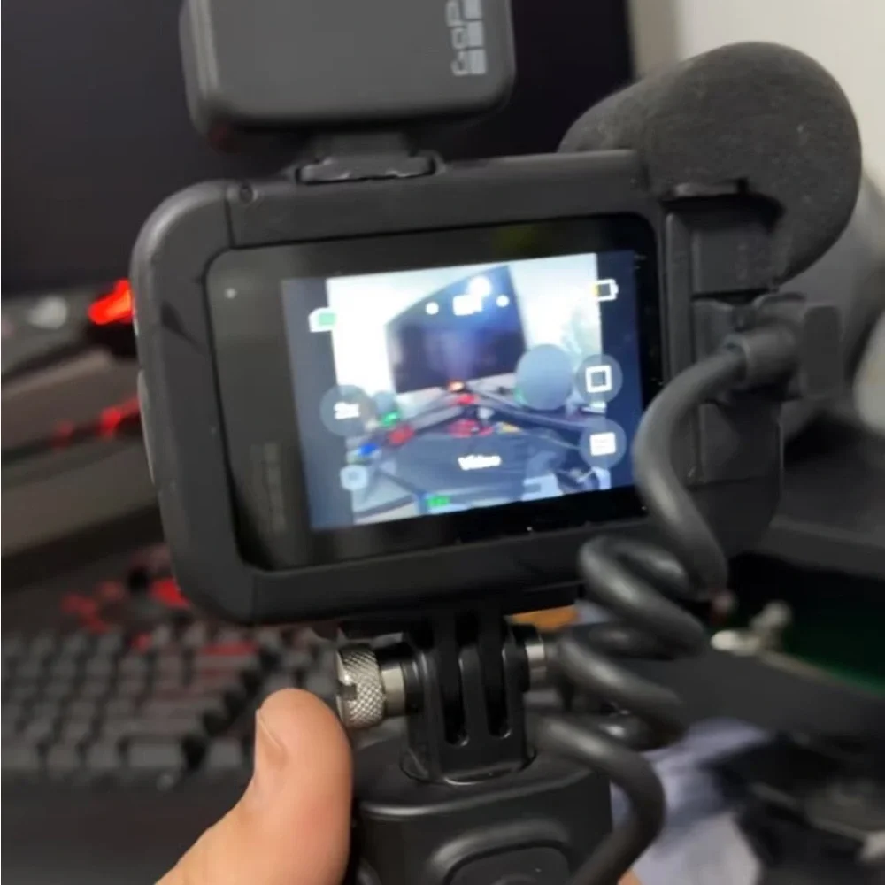 GoPro Camera with Black Grip
